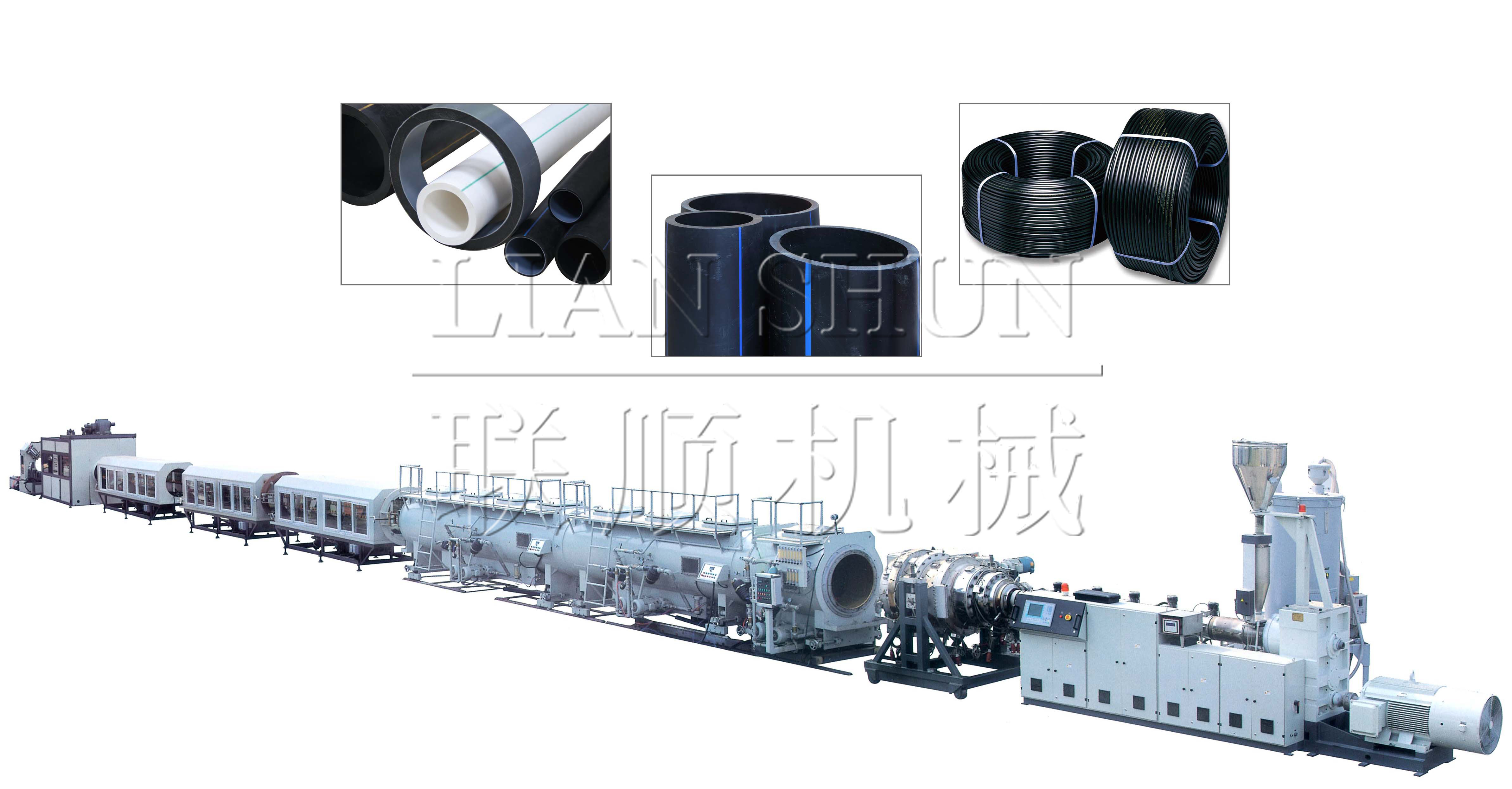 HDPE pipe extrusion masine